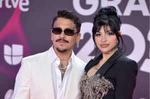 Christian Nodal and Cazzu attends the 24th Annual Latin GRAMMY Awards at FIBES Conference and Exhibition Centre on Nov. 16, 2023 in Seville, Spain.