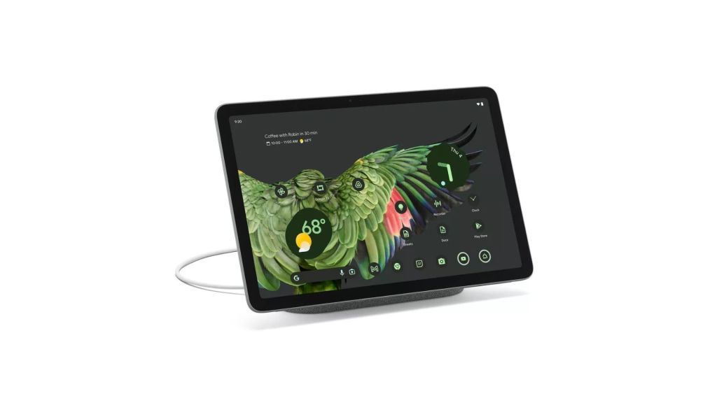 Google Pixel Tablet in Hazel with Charging Speaker Dock