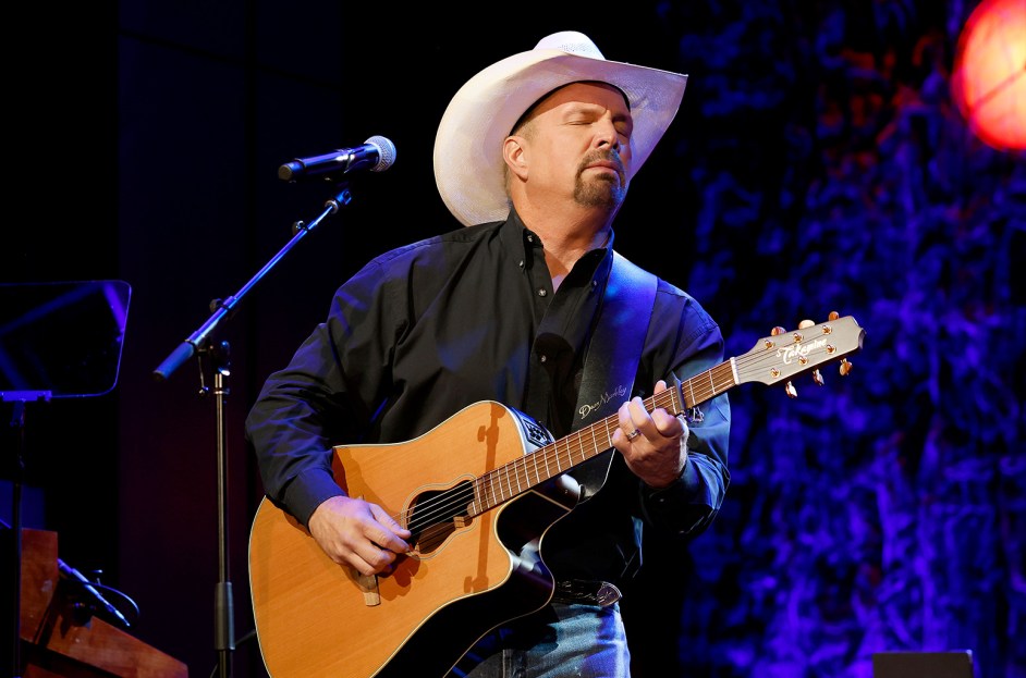 Garth Brooks performs onstage for the class of 2022 medallion ceremony at Country Music Hall of Fame and Museum on Oct. 16, 2022 in Nashville, Tennessee.