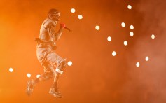 Travis Scott performs onstage during the "Utopia - Circus Maximus World Tour" at the Gelredome on June 28, 2024 in Arnhem, Netherlands.