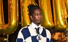 Young Thug attends a dinner celebrating his album "Punk" on Oct. 25, 2021 in Atlanta, Georgia.