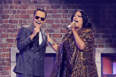 Marc Anthony and La India perform onstage during the 25th Latin GRAMMY Awards at Kaseya Center on Nov. 14, 2024 in Miami, Florida.