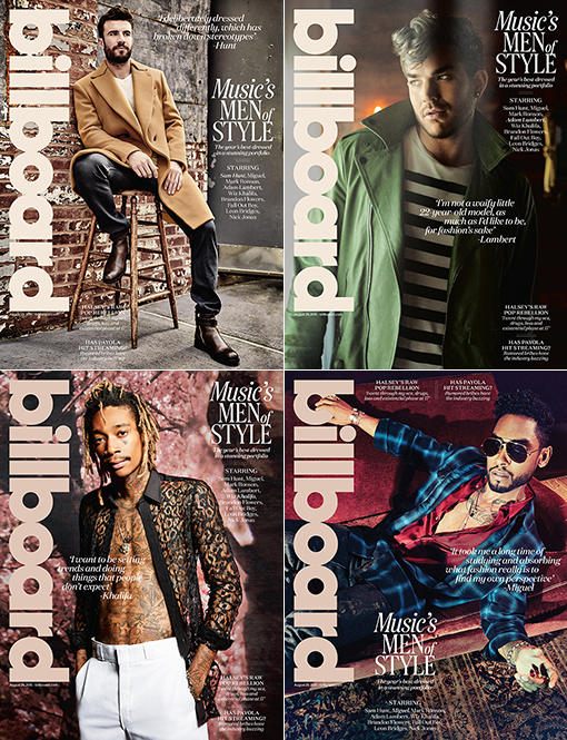 sam hunt, adam lambert, wiz khalifa, miguel, men of style bb 2015 covers