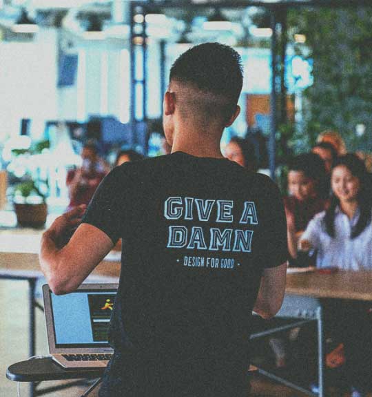 give a damn tshirt