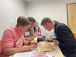 Students working with ClemsonLife program