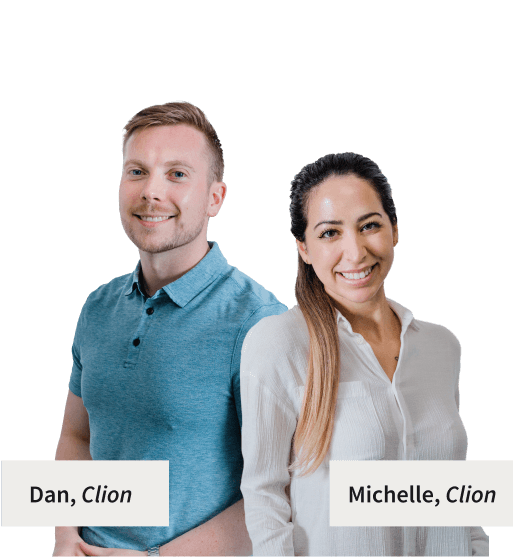 Clion Headshots on the Clio legal software reviews page