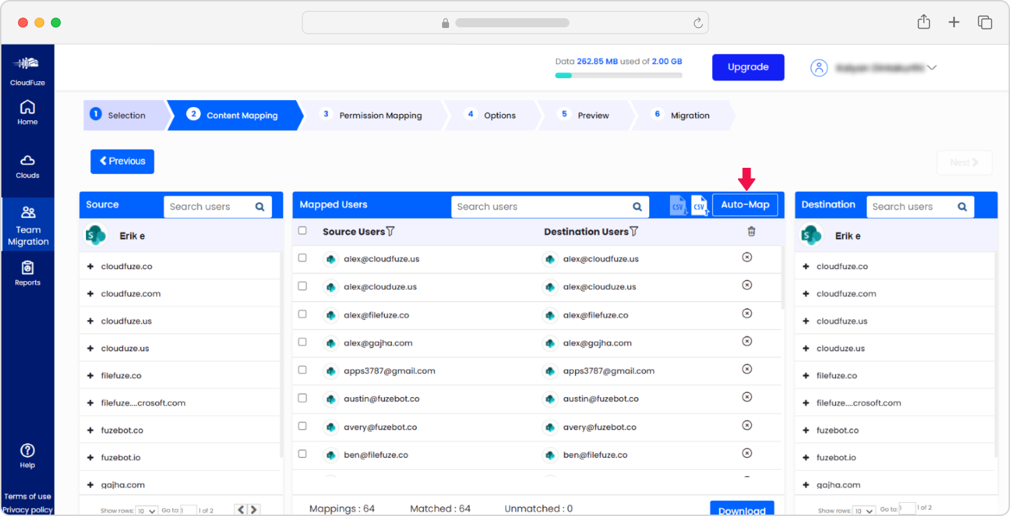 Auto-mapping SharePoint Online users