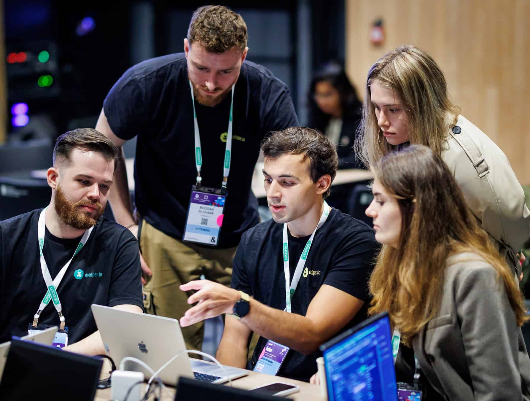 People working together at a conference