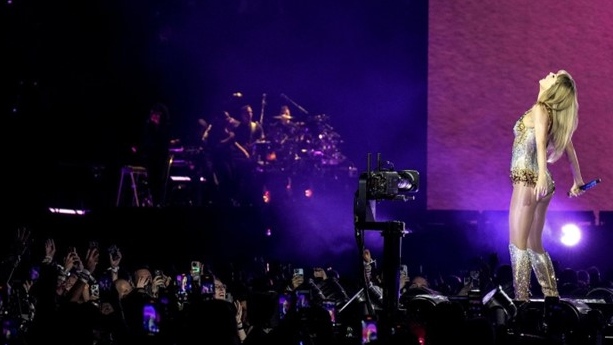 Taylor Swift performs during the opening show of the Toronto dates of The Eras Tour on Thursday, November 14, 2024. THE CANADIAN PRESS/Chris Young
