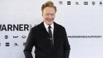 Conan O'Brien appears at the WarnerMedia Upfront in New York on May 15, 2019. (Photo by Evan Agostini/Invision/AP, File)