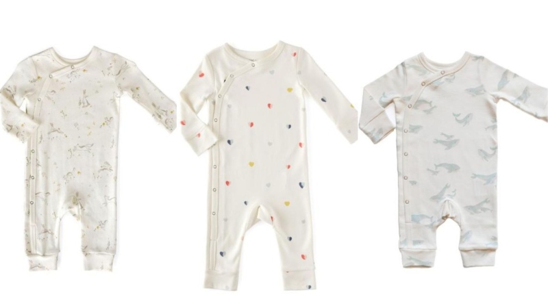 Some of the Pehr Designs Inc. Kimono Rompers that were recalled due to potential fire risk. (Health Canada) 