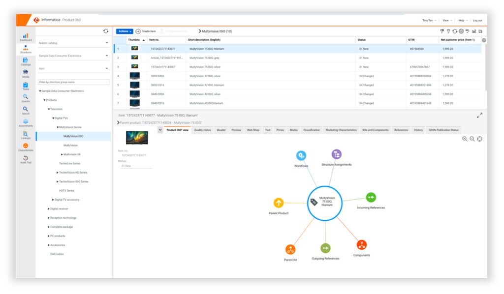 The Informatica UI.