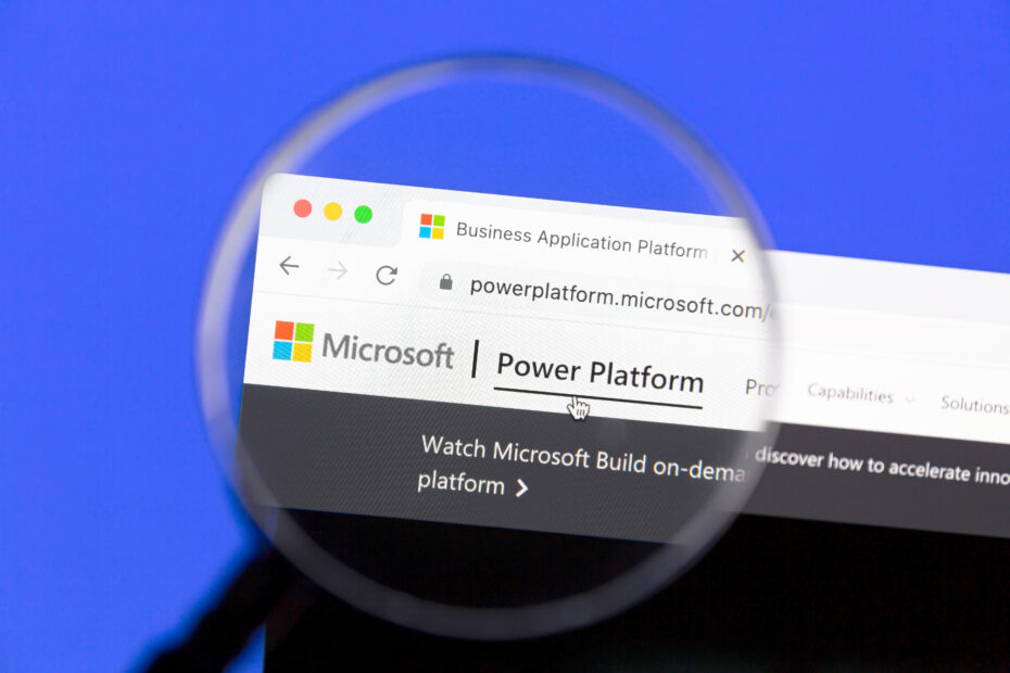 Ostersund, Sweden – May 25, 2022: MIcrosoft Power Platform website. Microsoft Power Platform is a line of business intelligence, app development, and app connectivity software applications.