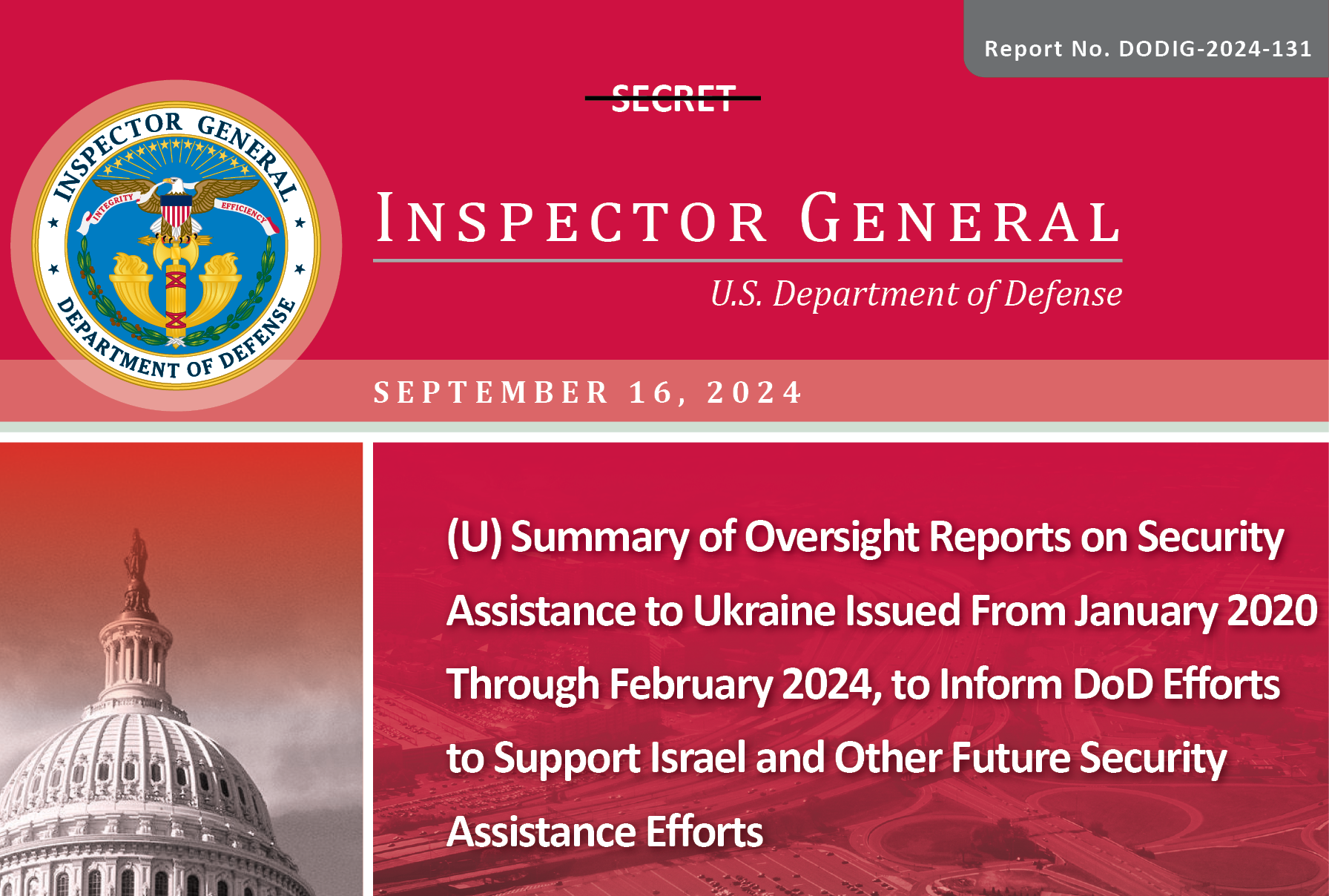 Summary of Oversight Reports on Security Assistance to Ukraine 