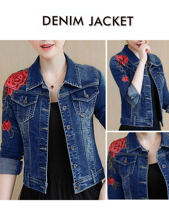 Stylish Blue Denim Jacket for Women (DZ13533)