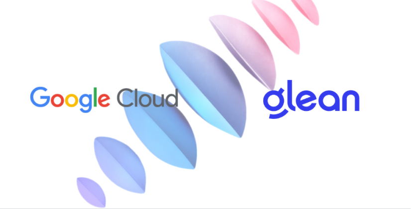 Logo di co-branding di Google Cloud e Glean