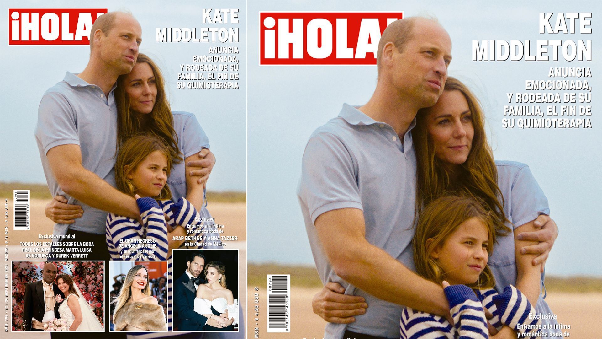 En ¡HOLA!, Kate Middleton anuncia emocionada, y rodeada de su familia, el fin de su quimioterapia