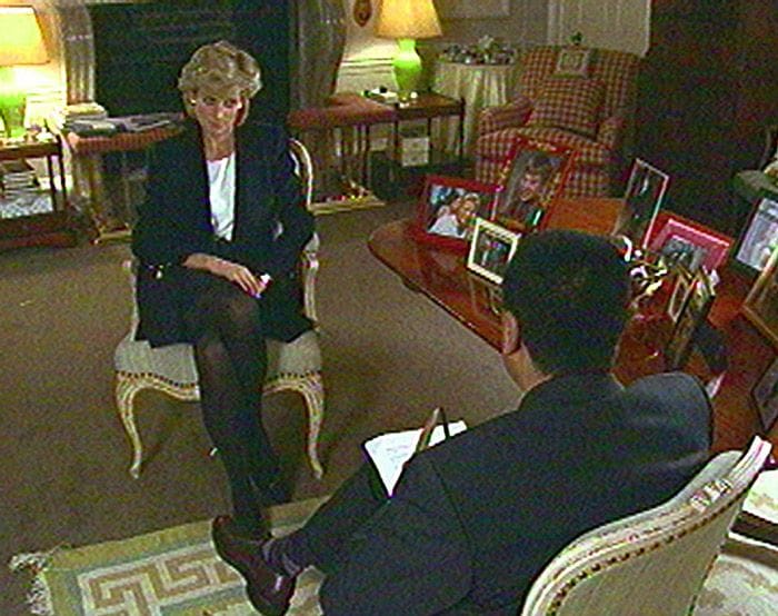 Diana de Gales, durante la entrevista emitida por la BBC