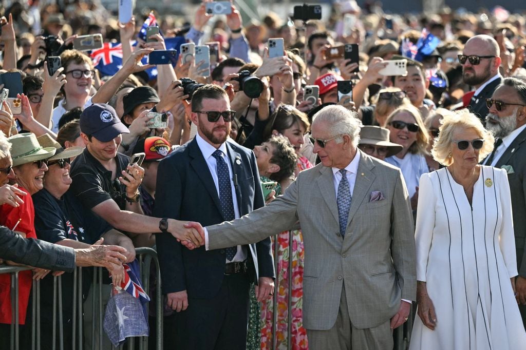 Reyes Carlos y Camilla en la ópera de Sidney el 22 de octubre de 2024