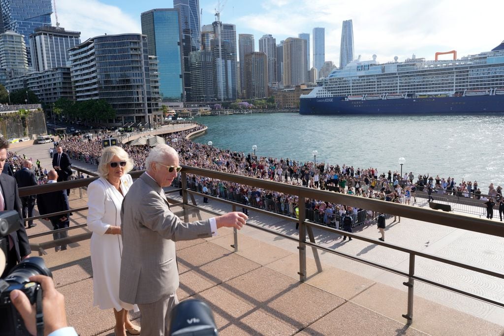 Reyes Carlos y Camilla en la ópera de Sidney el 22 de octubre de 2024