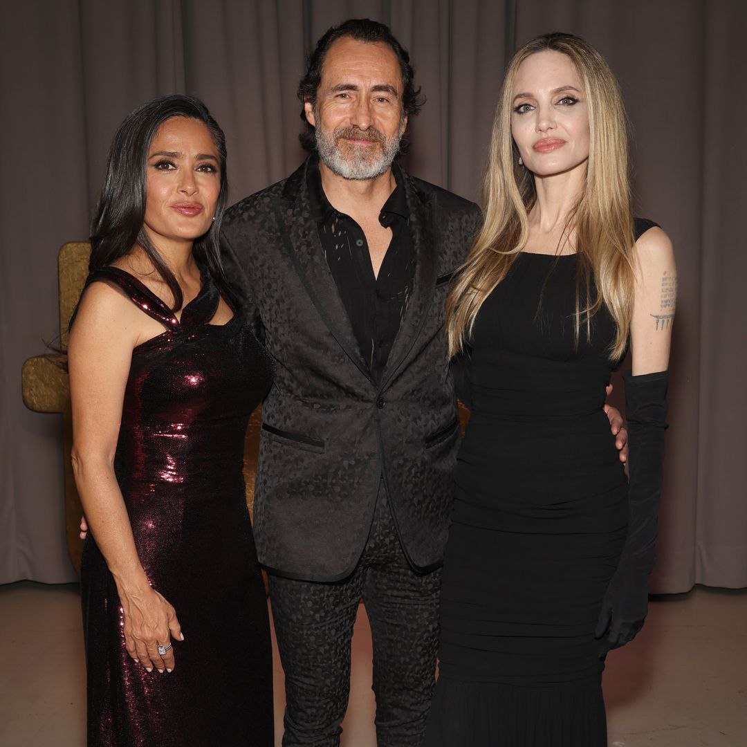 El especial encuentro de Salma Hayek con Demian Bichir y Angelina Jolie en Toronto