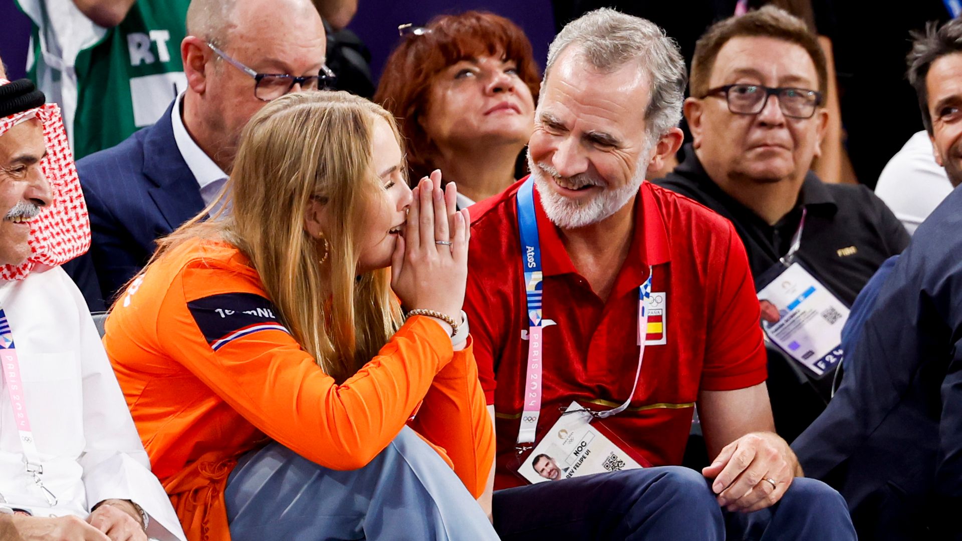 Dutch Princess watches Olympic event with Spain's King Felipe