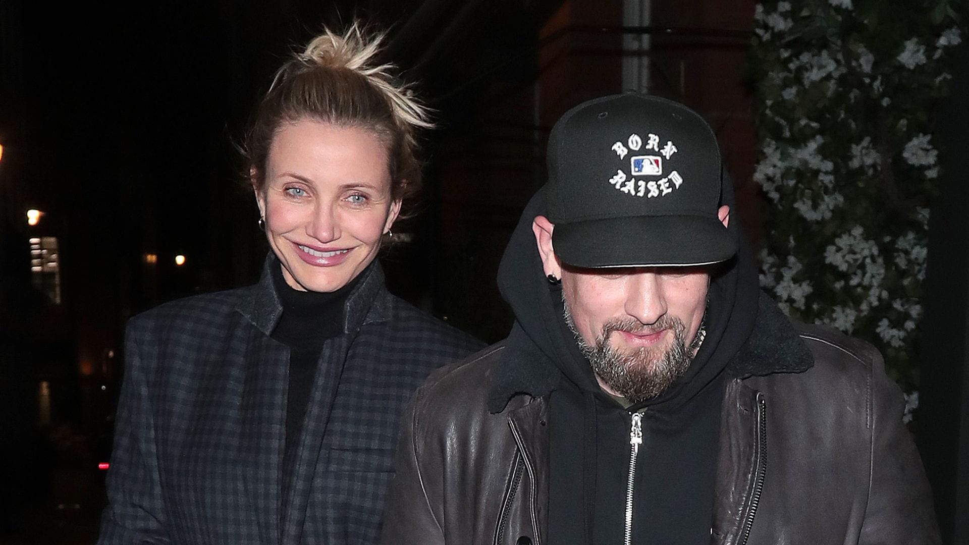 Cameron Diaz and Benji Madden share a rare PDA moment on date night