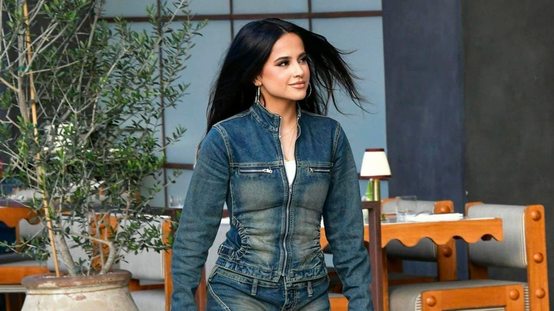 Becky G turned heads in denim dress and cowboy boots that exuded ‘it’ girl vibes