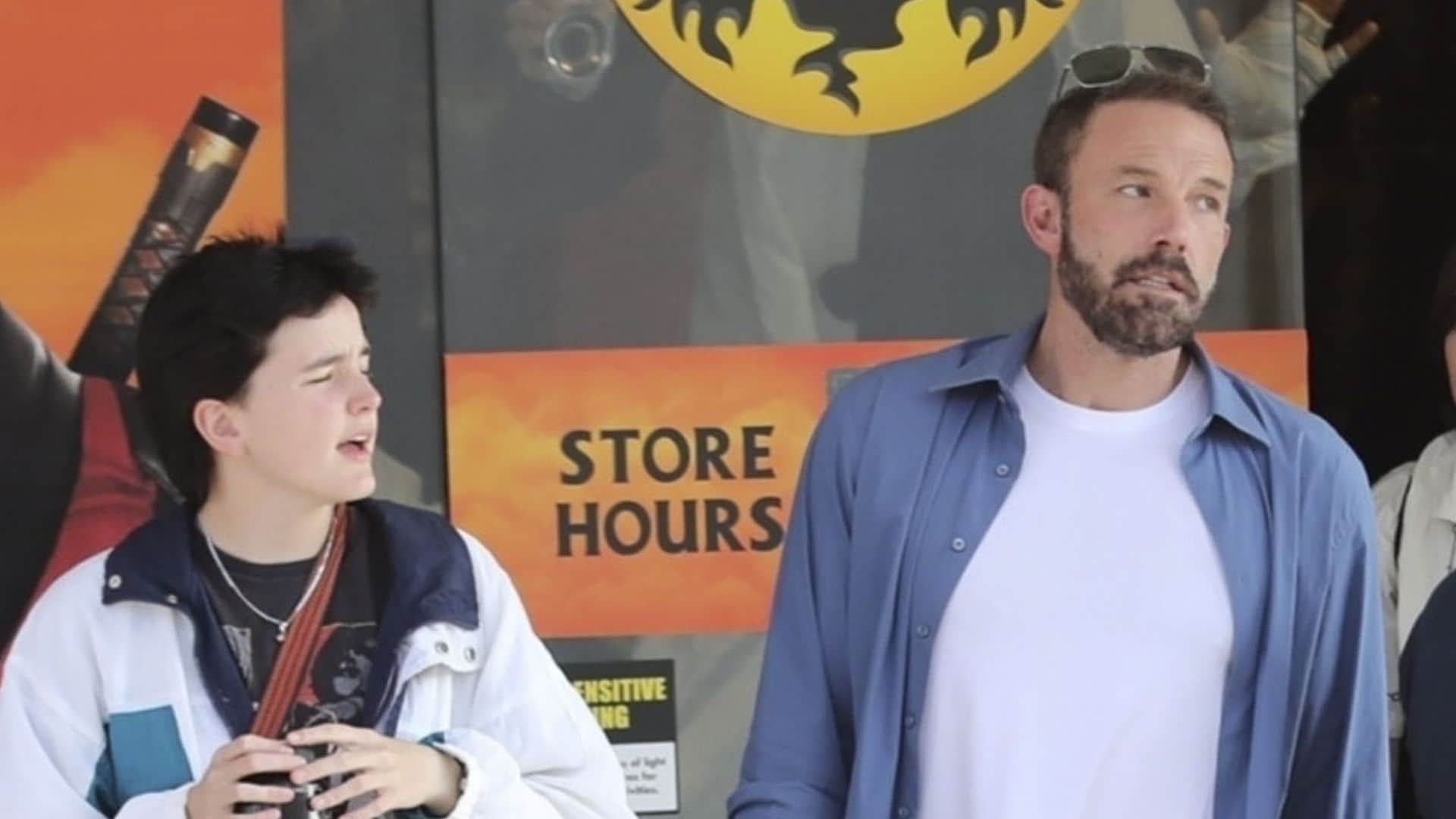 Ben and Fin Affleck go Halloween shopping in Los Angeles