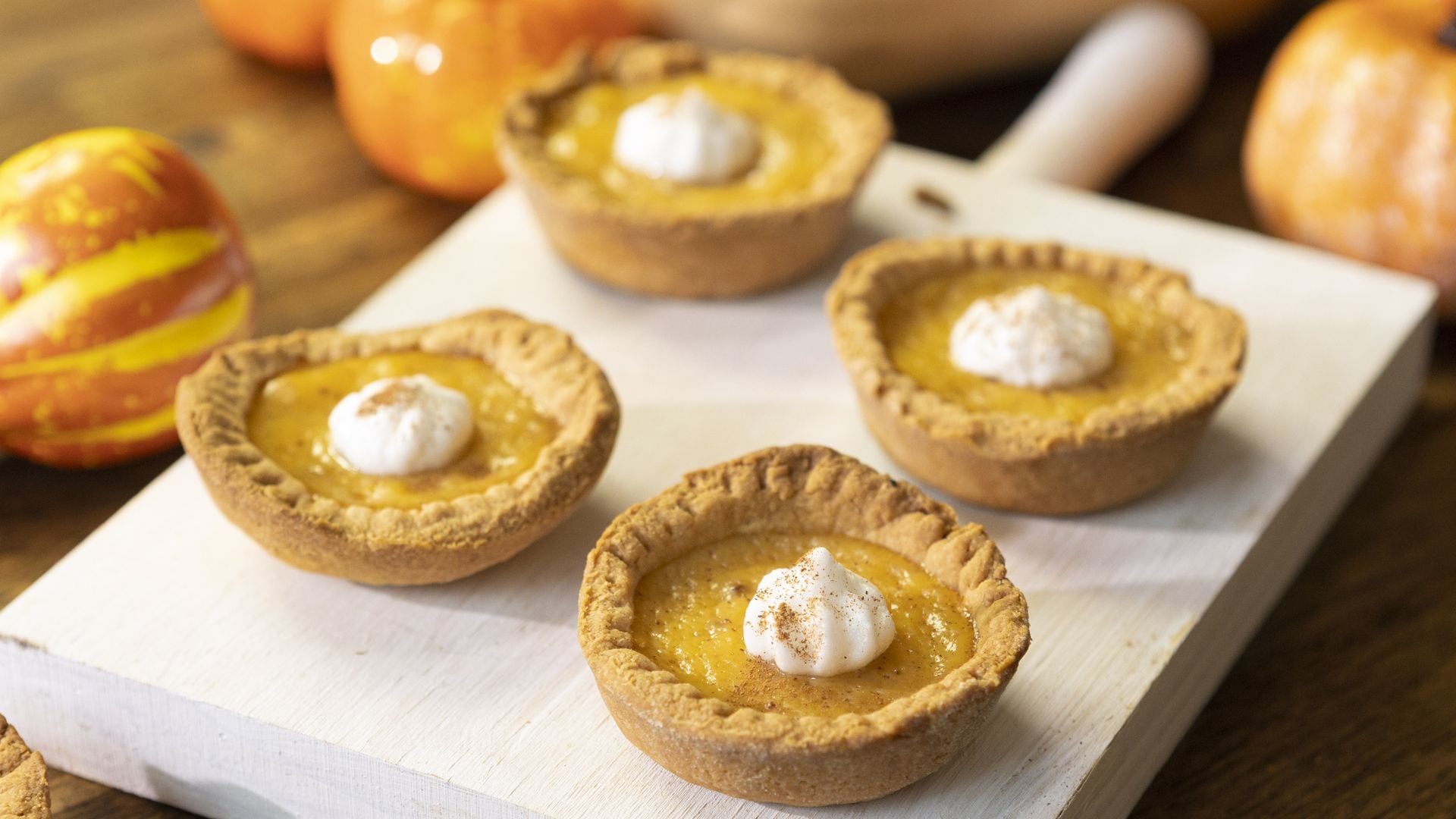 The perfect mini Pumpkin pie tarts for your Thanksgiving dessert spread