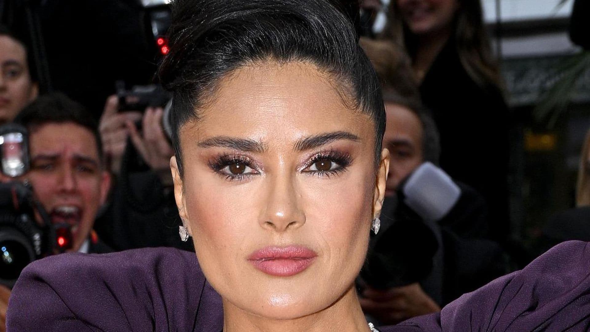 Salma Hayek says she does not get Botox and credits her great skin to meditation