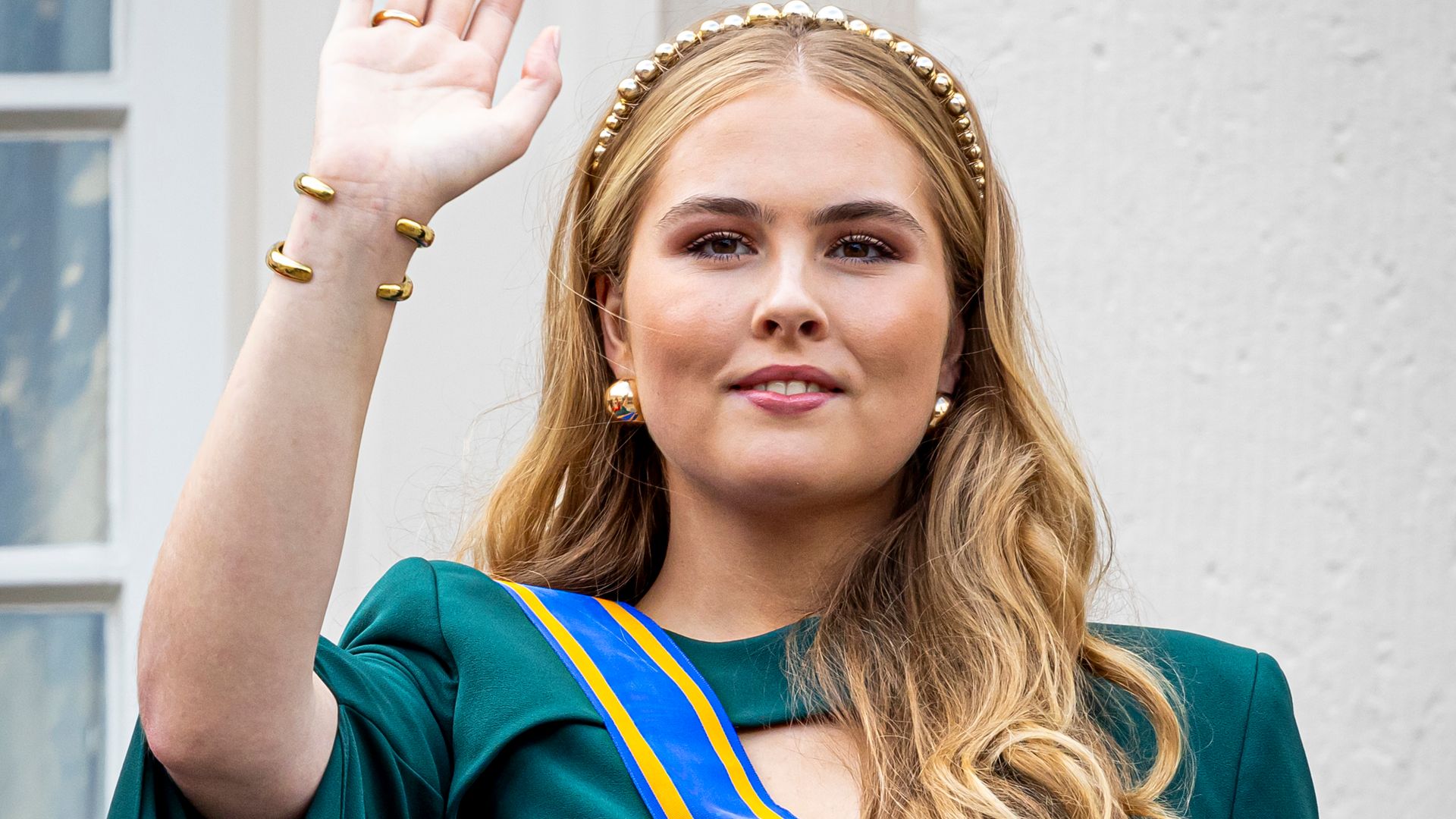 Princess Catharina-Amalia looks spectacular in cutout dress on Prince's Day