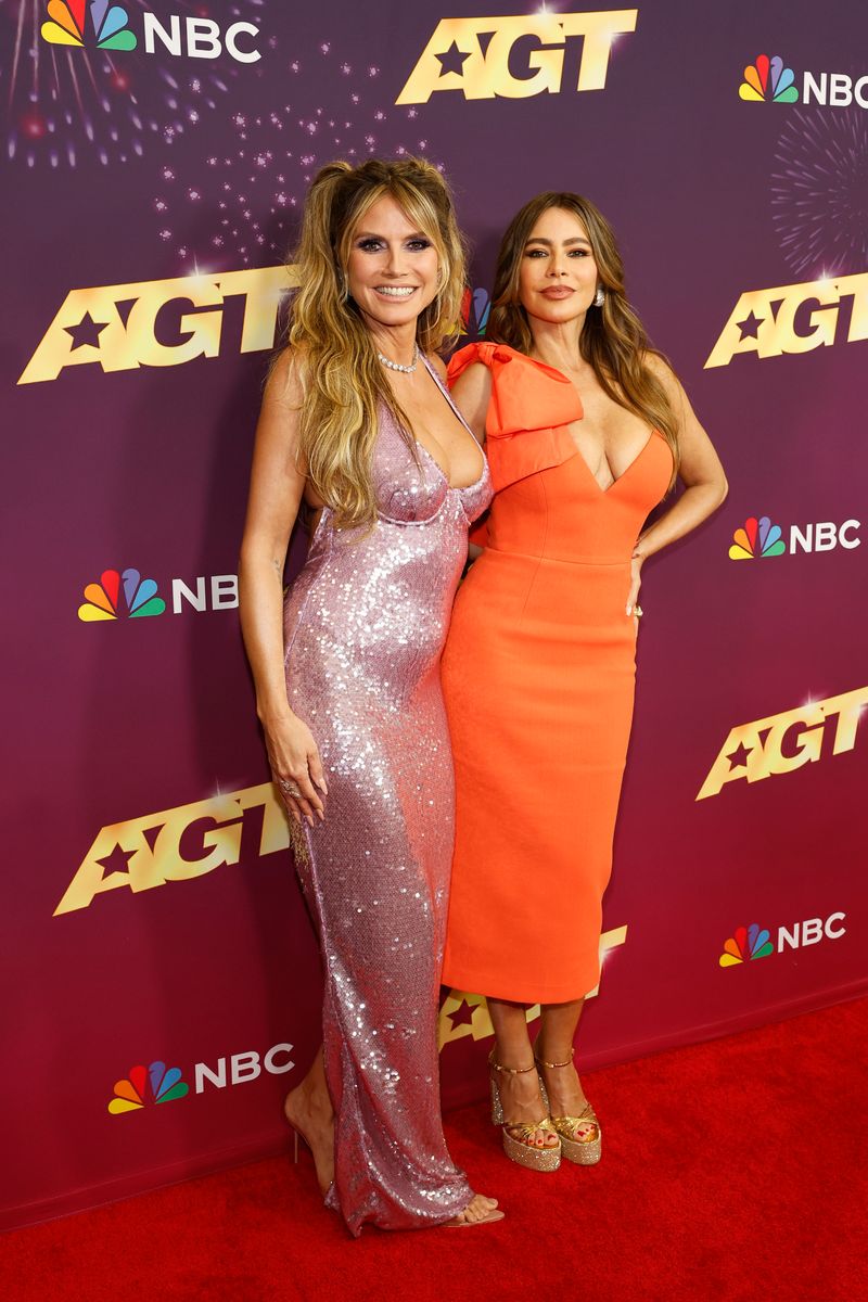 AMERICA'S GOT TALENT -- "Finals" Episode 1919 -- Pictured: (l-r) Heidi Klum, SofÃ­a Vergara -- (Photo by:Trae Patton/NBC via Getty Images)