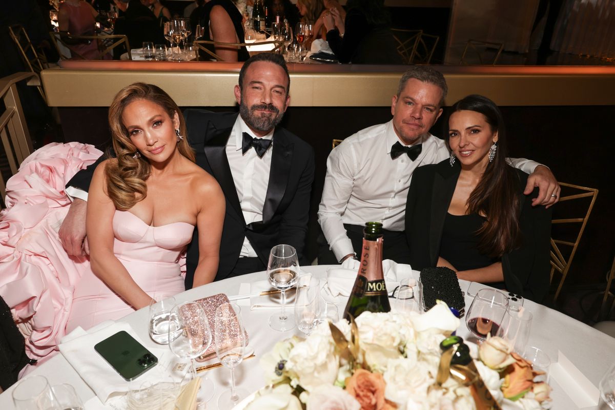 Jennifer Lopez, Ben Affleck, Matt Damon and Luciana Damon