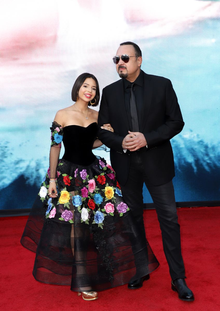 Angela Aguilar and Pepe Aguilar attend the 19th annual Latin GRAMMY Awards at MGM Grand Garden Arena on November 15, 2018, in Las Vegas, Nevada. 