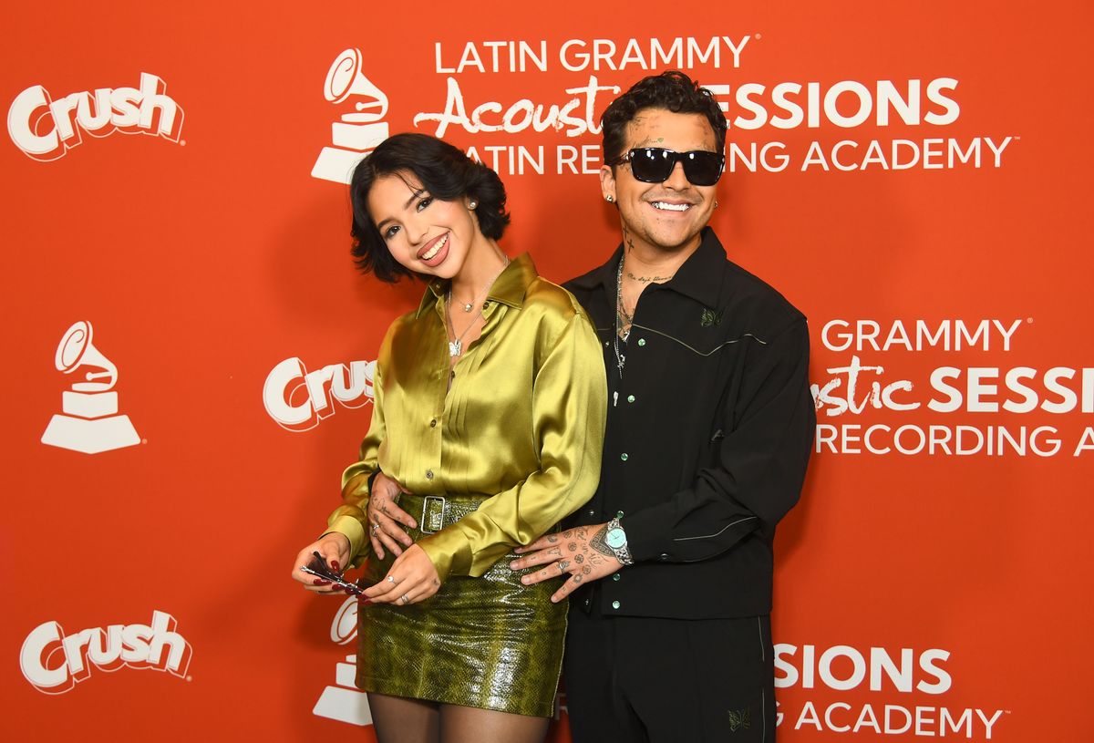 Angela Aguilar and Christian Nodal