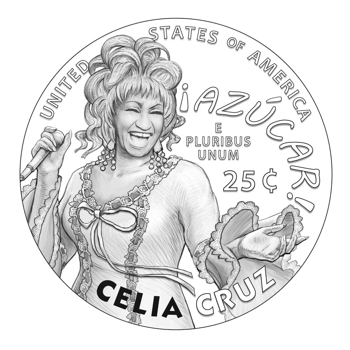 First look at Celia Cruz’s U.S Quarter coin