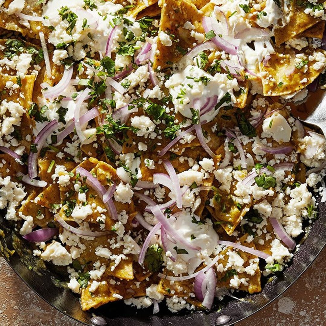 These carnitas and eggs chilaquiles will give your morning the savory boost it needs