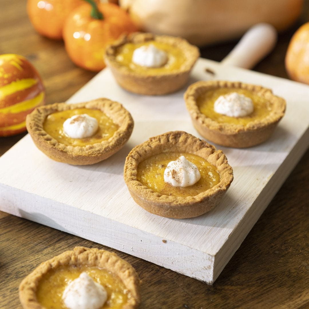 The perfect mini Pumpkin pie tarts for your Thanksgiving dessert spread