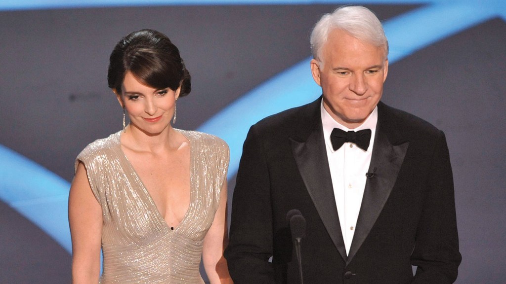 Tina Fey and Steve Martin present during the 81st Annual Academy Awards held at Kodak Theatre on February 22, 2009 in Los Angeles, California.