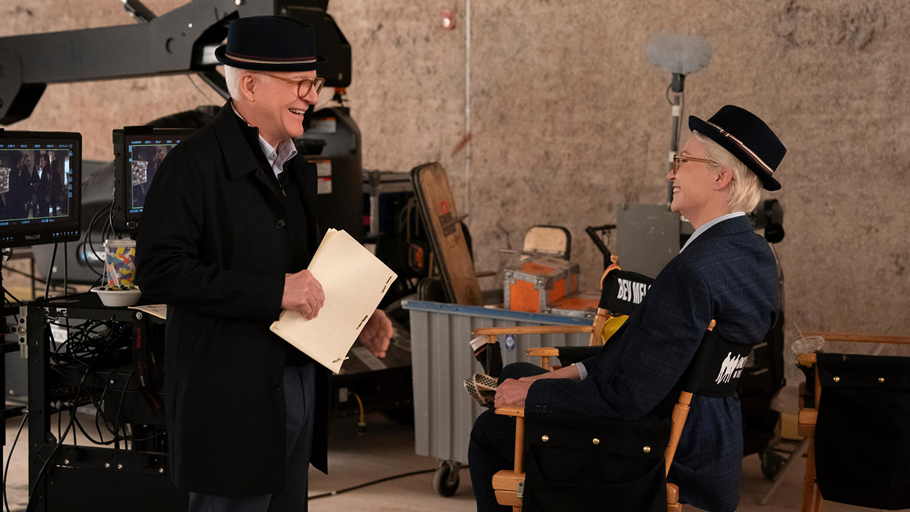 Steve Martin and Jane Lynch in Only Murders in the Building