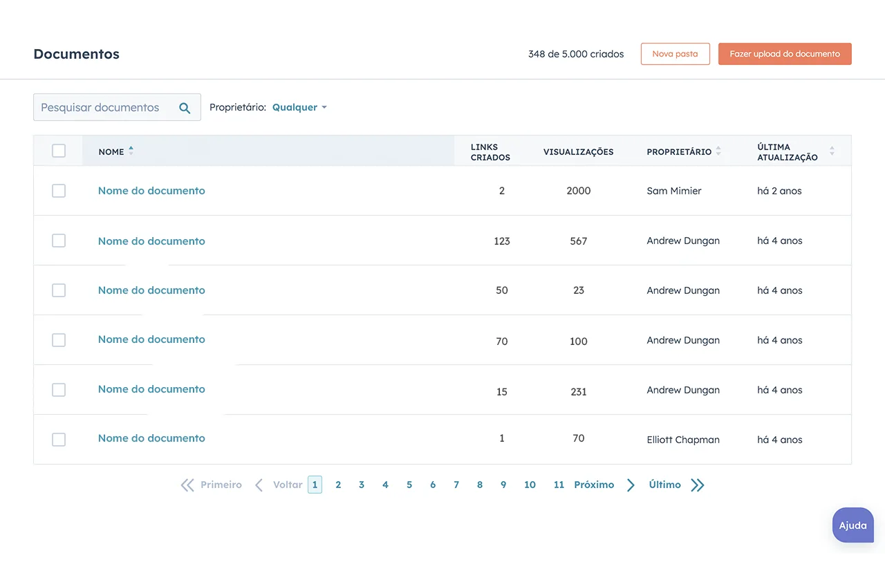 ferramenta de rastreamento de documentos da HubSpot permite que times de vendas compartilhem documentos 