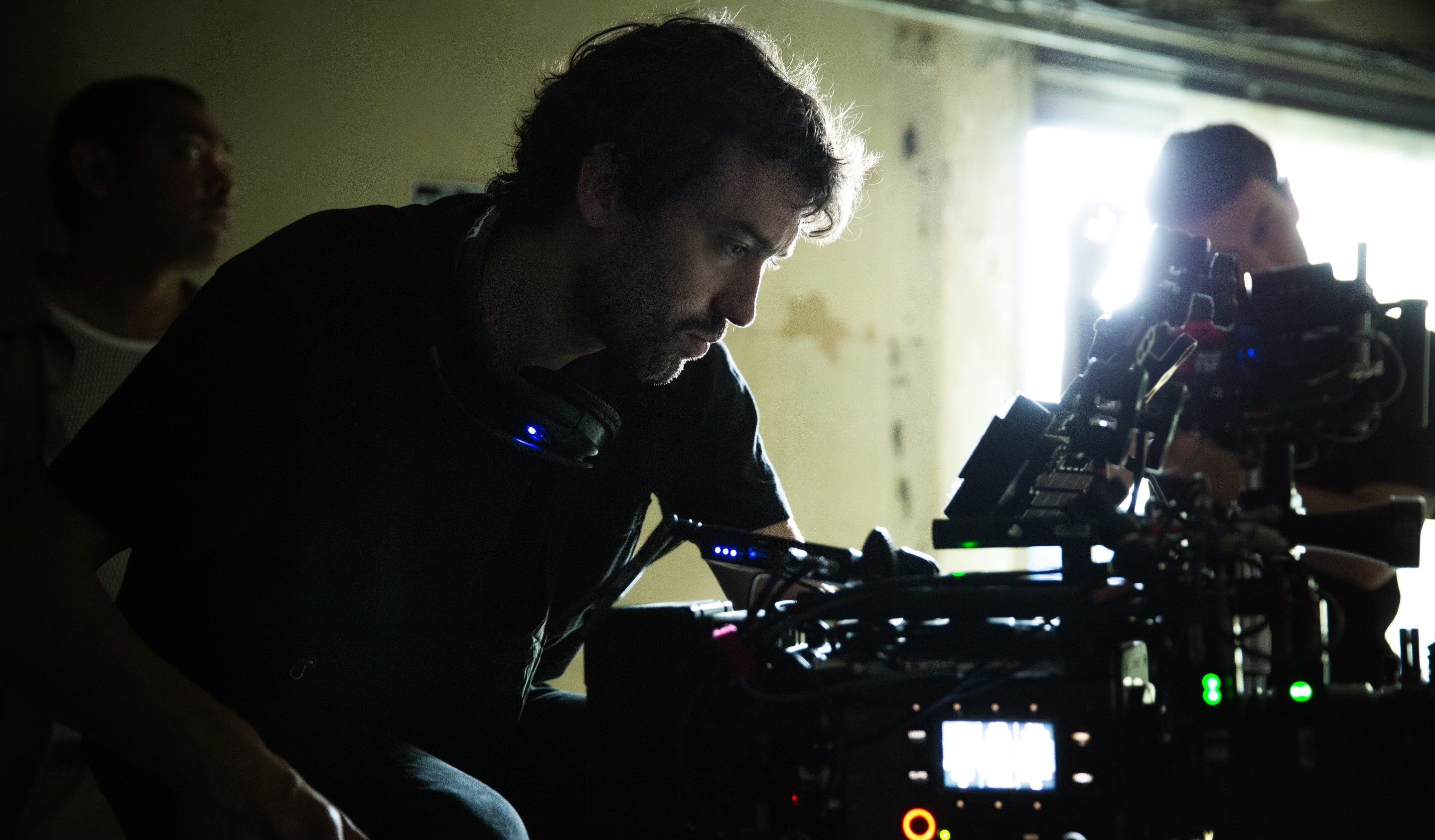 Cinematographer Paul Guilhaume on the set of 'Emilia Perez'