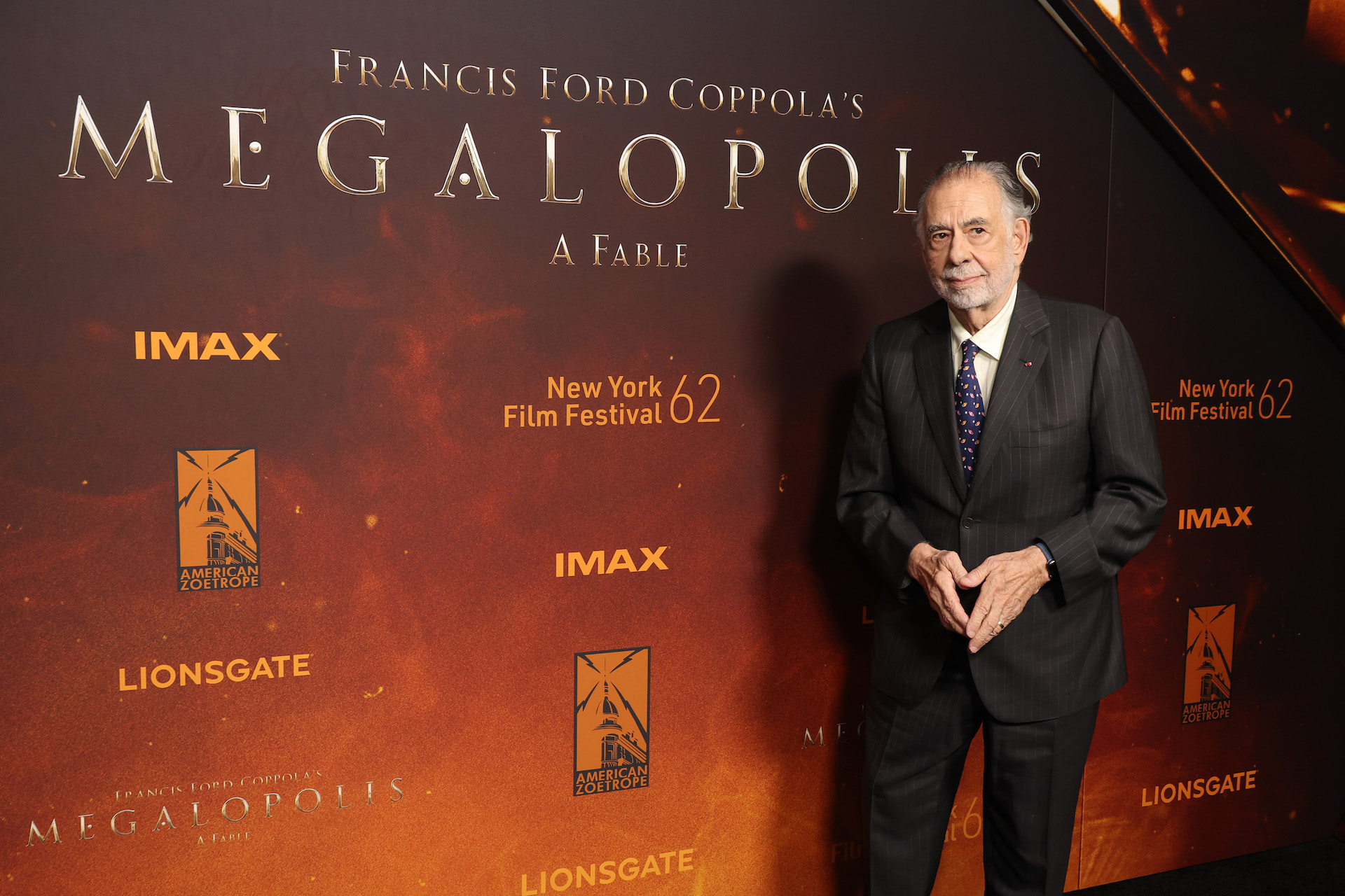 NEW YORK, NEW YORK - SEPTEMBER 23: Francis Ford Coppola attends the 'Megalopolis' premiere at AMC Lincoln Square Theater on September 23, 2024 in New York City. (Photo by Michael Loccisano/Getty Images)