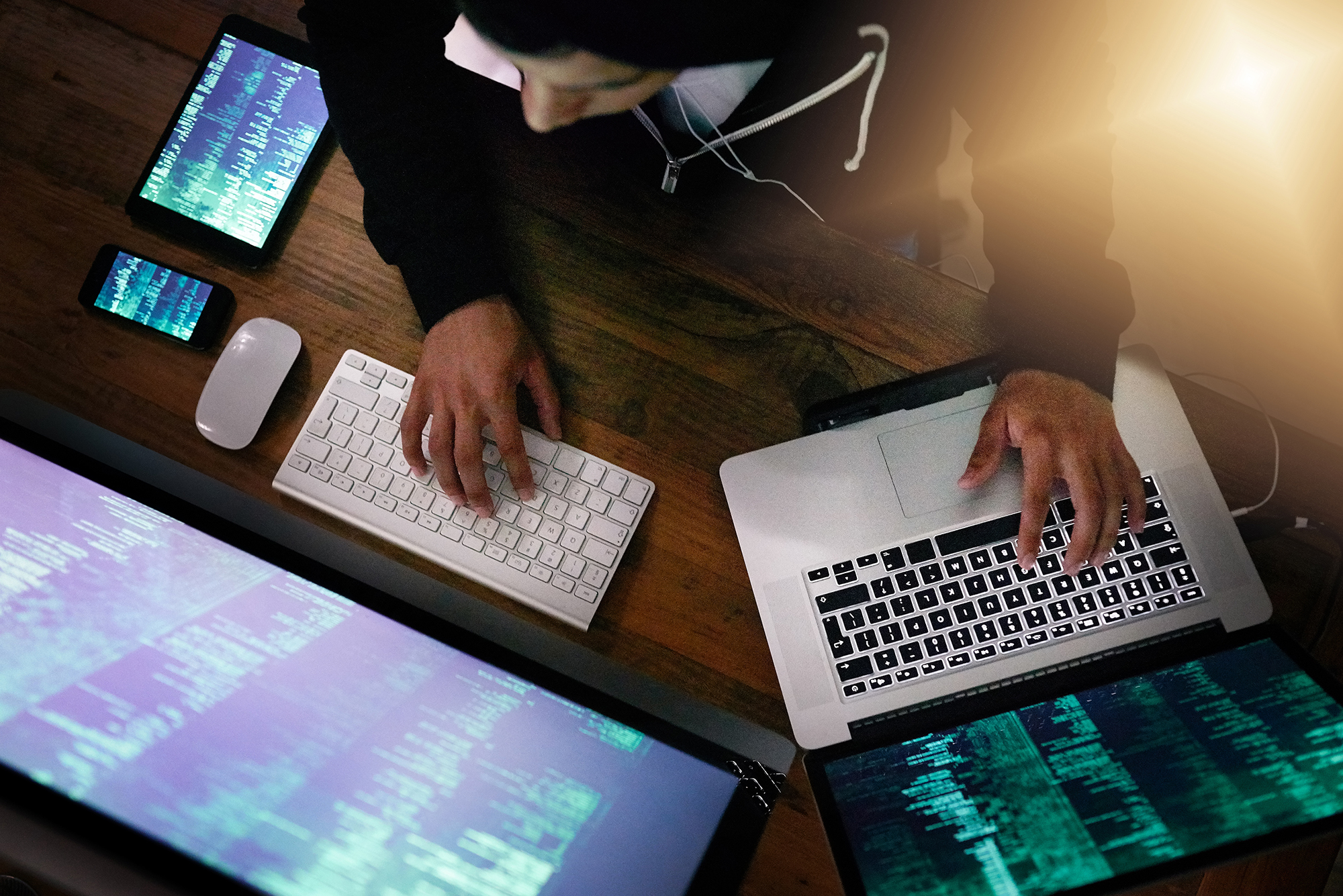 Woman working at computer