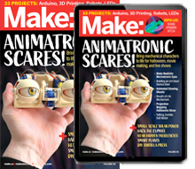 Make: Magazine latest magazine cover, subscribe here