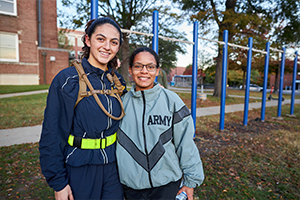 two female ROTC members