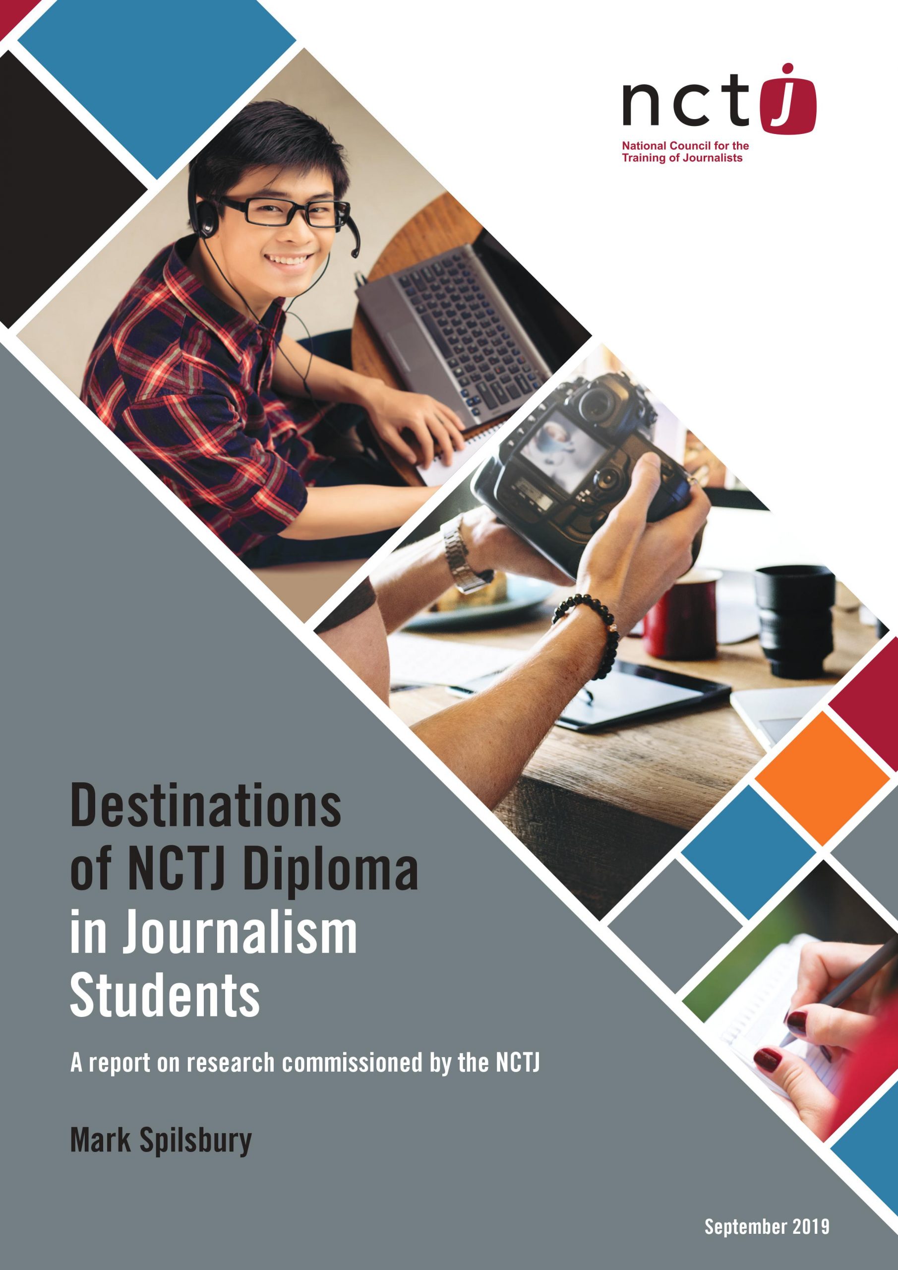 Destinations of NCTJ Diploma in Journalism students 2019 report cover