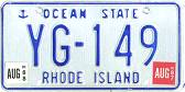 Rhode Island License Plate