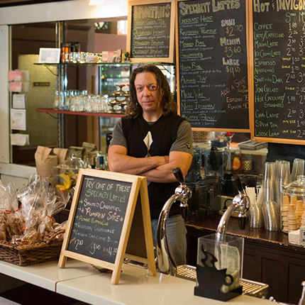 Barry Cummings, owner of Cummings Coffee & Candy